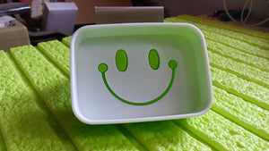 PremiumAV Portable Travel Home Box Cute Cartoons Smile Face Container Draining Holder Soap Dish - PremiumAV