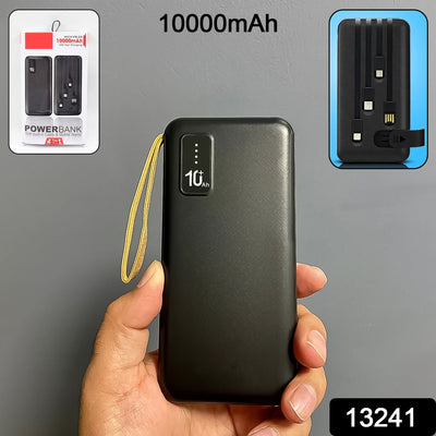 PremiumAV 10000mAh, 12W Fast Charging Power Bank with built 4 in 1 USB with Mobile Holder (1 Pc)
