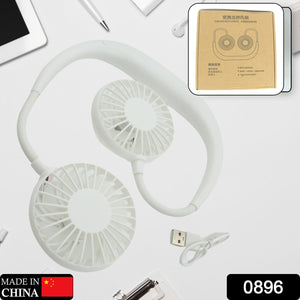PremiumAV USB Rechargeable Wearable Neckband Fan - PremiumAV