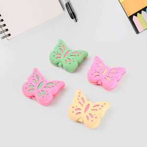 Butterfly Shape Eraser Rubber (25 Pc / Mix Colour & Design)