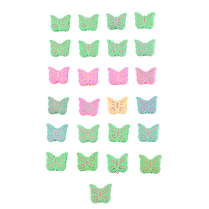 Butterfly Shape Eraser Rubber (25 Pc / Mix Colour & Design)