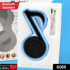 PremiumAV Mini Portable Music Note Shape Speaker Subwoofer Colorful Musical Note LED Lighting Sound For Creatives Gift Computer Phone Sound Equipment - PremiumAV