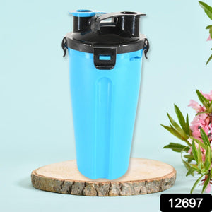 Plastic Sports Double Wall Water Bottle, High Quality Water Bottle, BPA-Free & Leak-Proof! For Kids' School, For Fridge, Office, Sports, School, Gym, Yoga (1 Pc / 400 ML Approx)  - PremiumAV