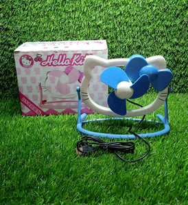 PremiumAV Hello Kitty Cute Mini USB Desktop Fan  Bright Color, Personal Desk Fan (Battery Not Included) - PremiumAV