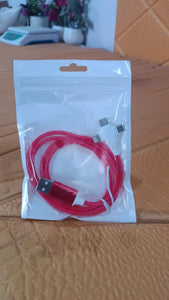 3 in 1 Charging Cable Light Up Fast Charger Lighting Cable (Mix Color)