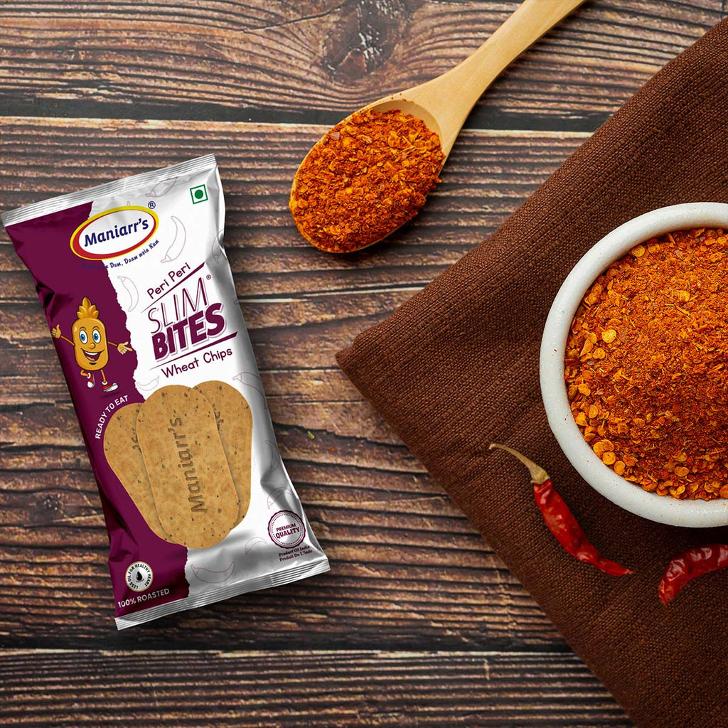 PremiumAV PremiumAV Maniarr's Peri Peri Mini Slim Bites Khakhra Healthy snacks (60Gm) –  