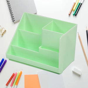 PremiumAV PremiumAV Stationary Holder Desk Organizer Space Saver Storage Stand Pen, Pencil Holder Multi Compartments Stationery Holder ( Color Box ) –  