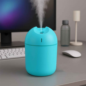 Blue USB Mini Air Humidifier for Home & Office (1 Pc)