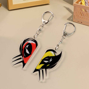2-in-1 Best Friends Matching Acrylic Breakable Keychain
