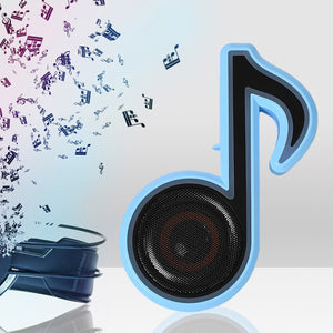 PremiumAV Mini Portable Music Note Shape Speaker Subwoofer Colorful Musical Note LED Lighting Sound For Creatives Gift Computer Phone Sound Equipment - PremiumAV