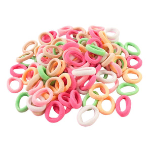 Colorful Soft Elastic Hair Bands Set for Kids & Girls (10 Pkt  / 1 Set)