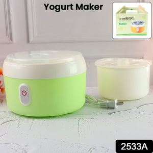 Green Electric Yogurt Maker used in all kinds of household and kitchen places for making yoghurt.
