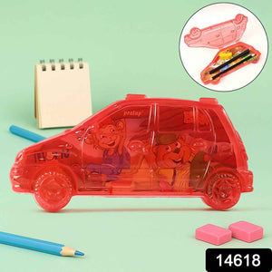 Car Shape Plastic Compass Box for Kids (1 Pc)