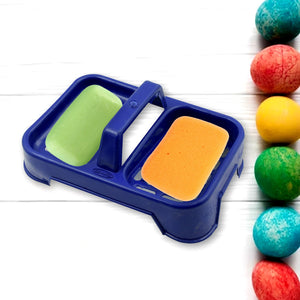 PremiumAV 2in1 Plastic Soap Case / Soap Dish / Soap Stand, 2 Section Plastic Soap Case Soap Holder Soap Dish For Bathroom Kitchen Sink (1 Pc / Multico  - PremiumAV