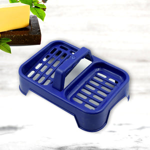 PremiumAV 2in1 Plastic Soap Case / Soap Dish / Soap Stand, 2 Section Plastic Soap Case Soap Holder Soap Dish For Bathroom Kitchen Sink (1 Pc / Multico  - PremiumAV