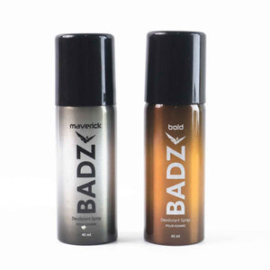 BADZ Long-Lasting Premium Deodorant Body Spray for Men (1 Pc / Mixed Fragrance / 45 ML)