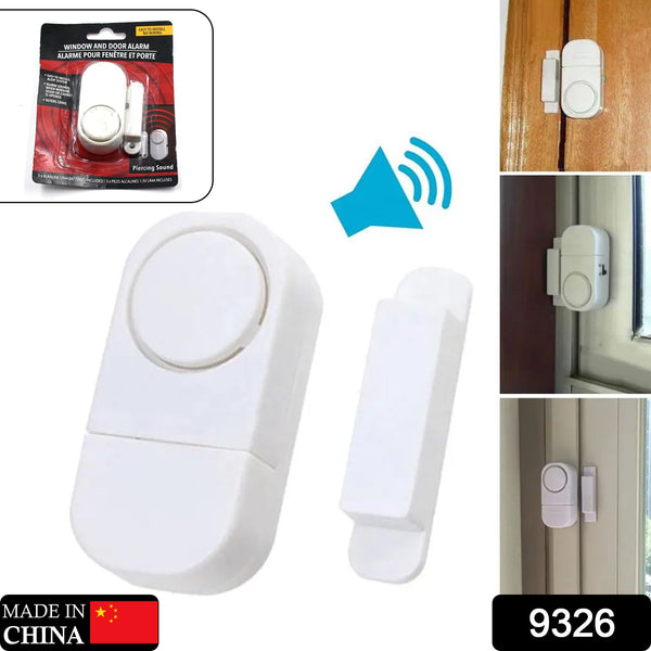 9326 Wireless Window Door Alarm, Sensor Door Alarm for Kids Safety, Alarm System for Home Security for Pool, Garage, Apartment, Dorm, RV and Office
