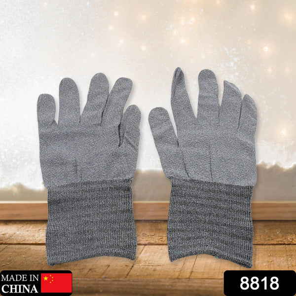 8818 1 Pair Cut Resistant Gloves Anti Cut Gloves Heat Resistant Kint Safety Work Gloves High Performance Protection, Food Grade BBQ
