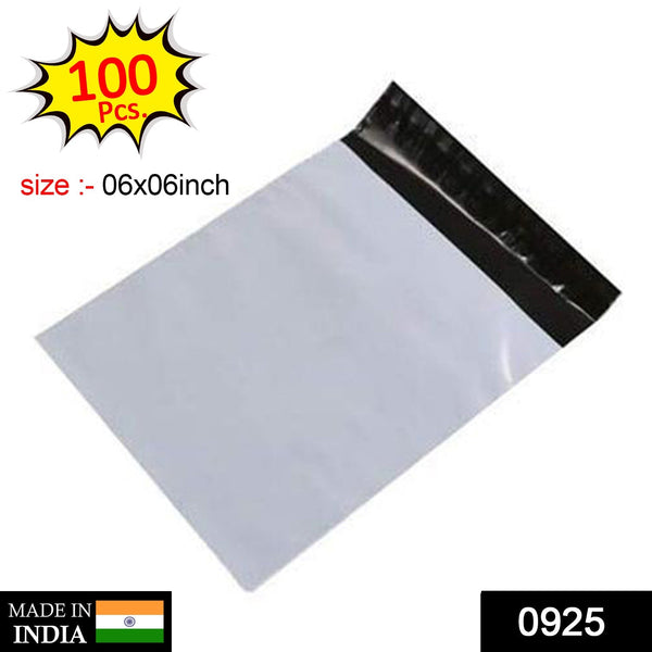 0925 Tamper Proof Courier Bags (06X06 inch) Pack of 100Pcs DeoDap