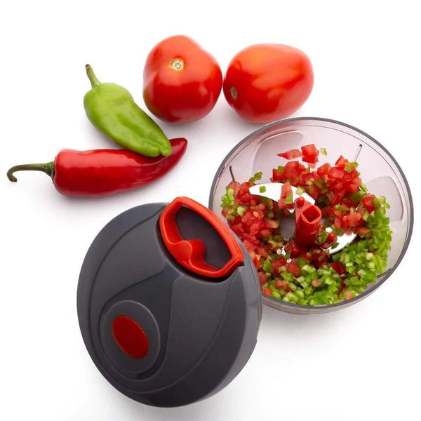 0055 Plastic Mini Handy and Compact Chopper With 3 Blades for Chopping Vegetables and Fruits for Your Kitchen